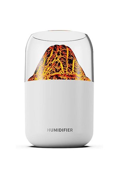varioshop Air Humidifier, Volcano Type with Aromatherapy Diffuser, RGB Lighting, Auto Shut-Off, 300m