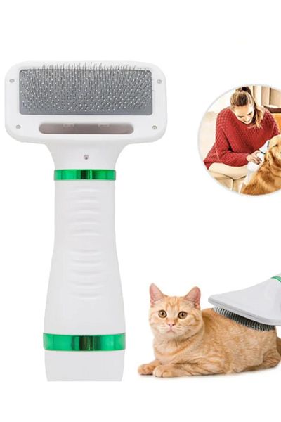 zola 2 in 1 pet brush, with dryer, 3 drying modes, 300 W, white, 25x12x6 cm