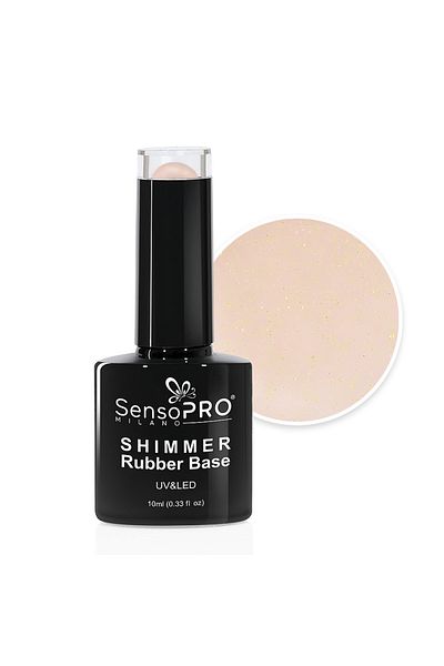 SensoPRO Milano Bază de cauciuc strălucitoare SensoPRO Milano - #30 Nude Glow, 10ml