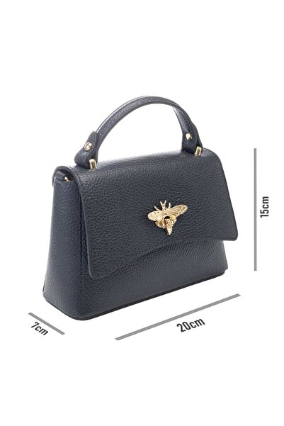 Toro Nero Geantă damă piele naturală bleumarin Alesia