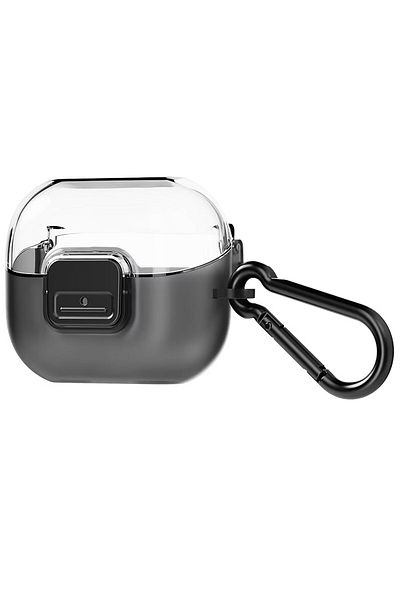 Samsung Protective Case with Carabiner Clip for Galaxy Buds3 Pro and Buds3 – Transparent