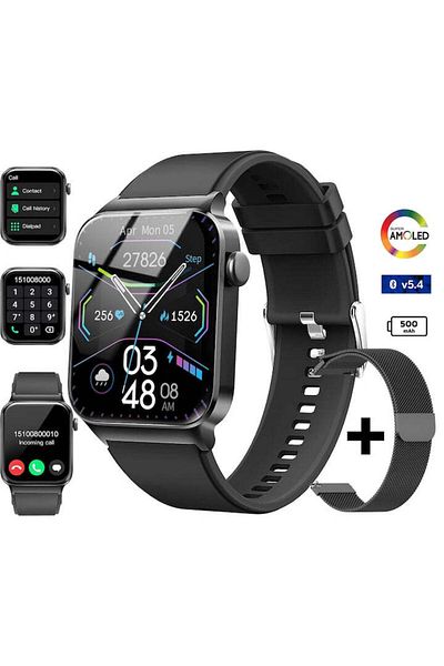 Techone Men's Smartwatch ® Zen Wrist, Black