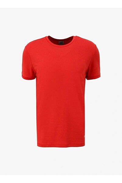 GMG FIRENZE Ανδρικό μπλουζάκι με λαιμόκοψη με διπλό μανίκι εφαρμοστό