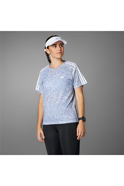 adidas Γυναικείο γκρι μπλουζάκι OTR E AOP TEE W JD7758