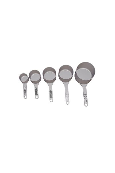 3dmakers Set of 5 Measuring Spoons - 3D Printing Kitchen Measuring Apparatus (10-100 ml)