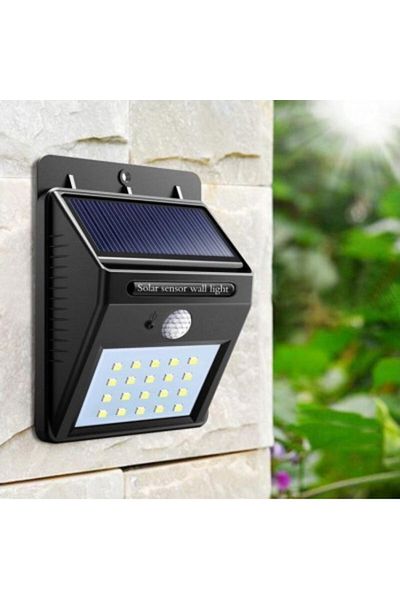 MACVI Lampa Solara Macvi® cu Senzor Miscare, 30 LED-uri SMD,IP65, Moduri de Iluminare, Economic si Senzor