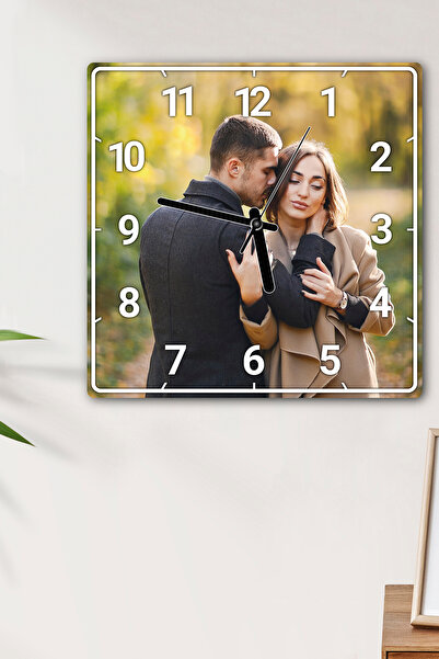 Fotomcity Kişiye Özel Fotoğraflı UV Baskılı Duvar Saati