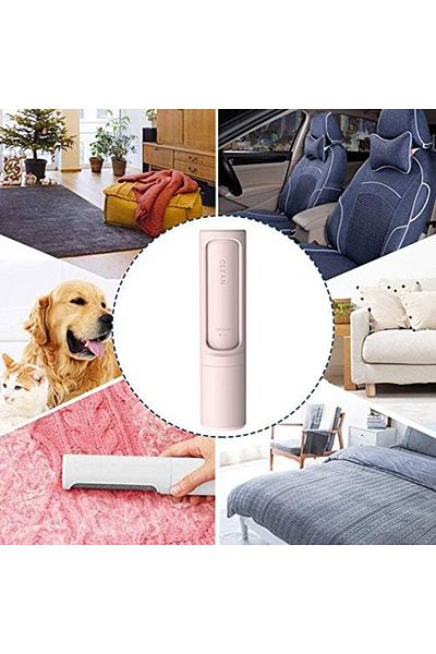 zola Pet hair brush, collection area, 18.3x4.3x4.3 cm, plastic, pink