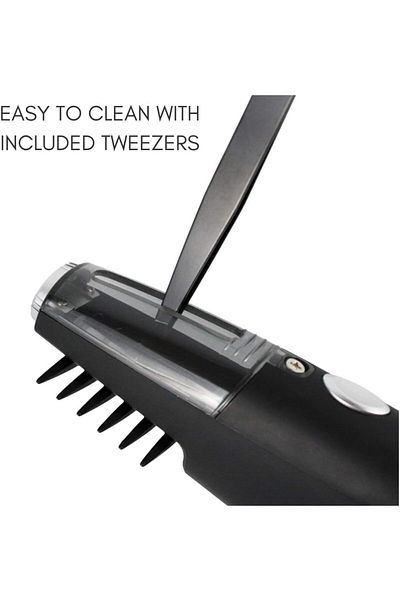 zola Electric pet comb, for detangling hair, with button, 21x5.5x2.5 cm, black
