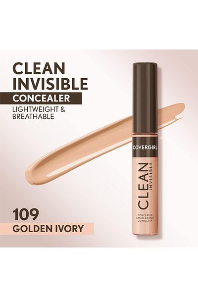 covergirl Clean Invisible Concealer 109 Golden Ivory - 7 ml