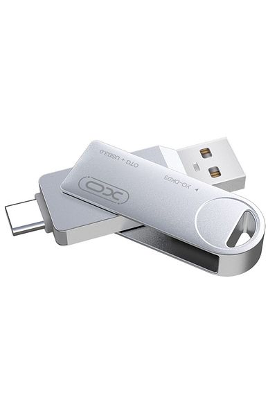 Xo Dk03 64 جيجابايت تصميم حماية معدني لذاكرة USB USB-C قرص فلاش
