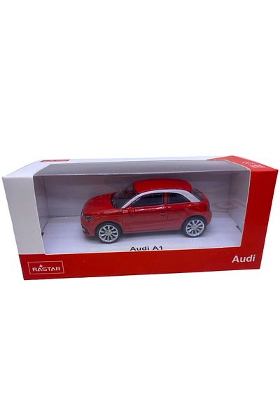 JPT Burago model 1:43 Audi A1 1/43 scale red