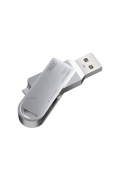 Xo DK03 256GB تصميم حماية الجسم المعدني USB + USB-C قرص فلاش الذاكرة