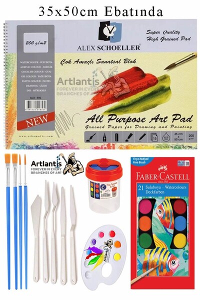 Artlantis Alex Schoeller Bloc artistic multifuncțional 35x50 200 gr 15 coli F...