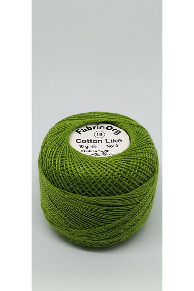 fabricorg TEK YUMAK Etamin-Cross Stitch Cotton Thread - Νούμερο 19 Χρώμα (10 GR-NO8 ΣΚΟΝΗ)