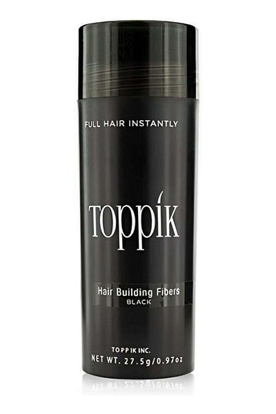 Toppik ألياف بناء الشعر من توبيك مع ألياف الكيراتين تعمل على إخفاء تساقط الشعر باللون الأسود، 27 جرام