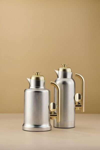 ALSAIF 2-pieces Coffee And Tea Flask Sandra, Leak Resistant, Keeps Drinks Hot, 1.0/0.75l