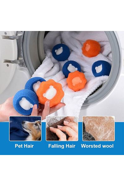Muchmy 12 Pcs Reusable Laundry Balls Lint Remover Hair Catcher For Washing Machine