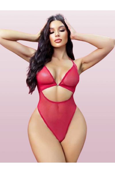 Cooqpoo Ροζ S/M-L/XL Μέγεθος ίσια ψηλή μέση Γυναικεία Babydoll