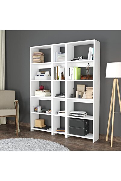 Bimossa Robin Üçlü Kitaplık 126 Cm