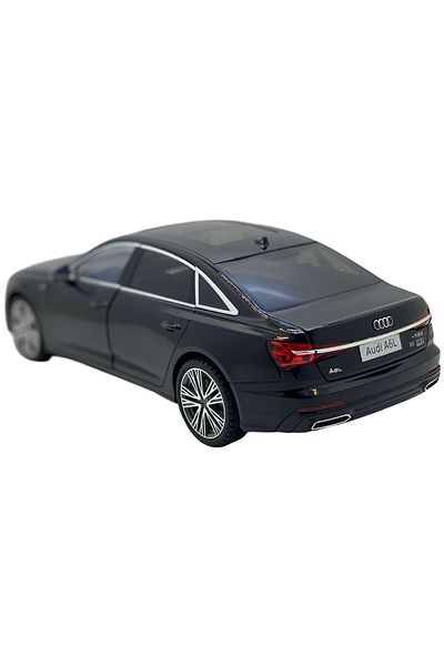 JPT Audi A6L black metal model 1:18 replica opens everything, sound and lights