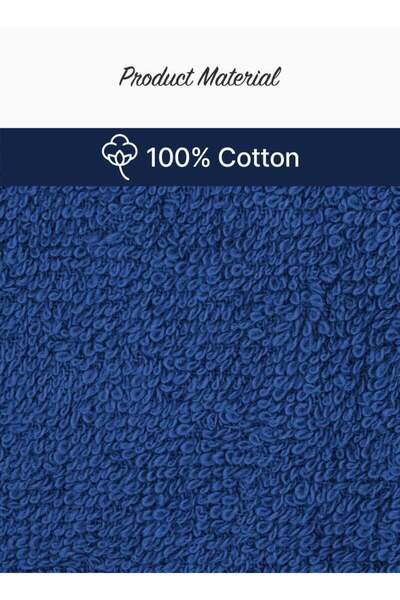 Generic 4 Piece Towel Set 550 GSM Quick Dry Highly Absorbent Thick Soft Hotel Quality Blue