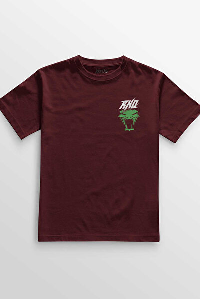 Kretas Unisex maroon T-shirt Green Viper Venom Randy Orton Zmija WWE RKO Tere...