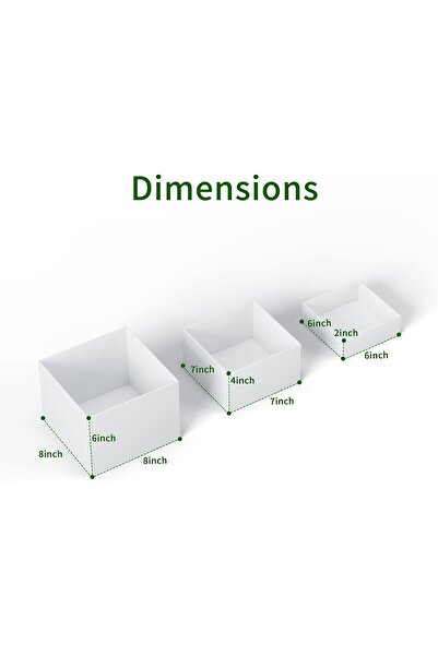 Generic Acrylic Cube Display Risers with Hollow Bottoms (6''x7''x8'')