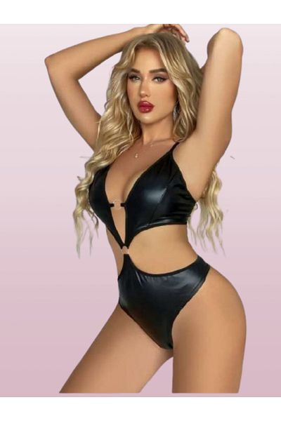 Cooqpoo Μαύρο S/M-L/XL Μέγεθος ίσιο γυναικείο Babydoll με κοιλιά και στήθος