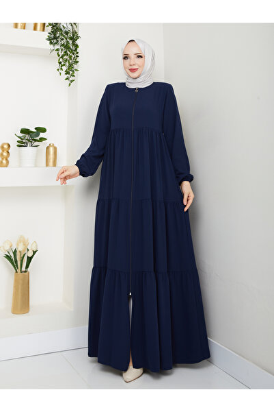 ESLEMNUR Ferace pliabilă în trei straturi pentru Hajj și Umrah - ALBASTRU ÎNCHIS