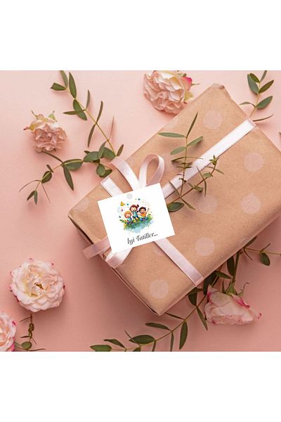 43 cici süsler organizasyon Good Holidays Notecard 5X6 Cm. (Hole) -36 Pieces