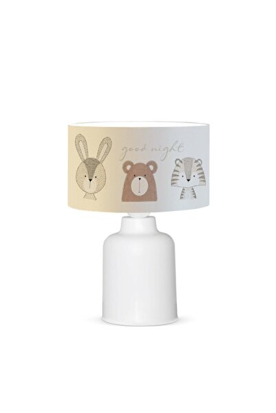 HOMİNG Rabbit and Friends Printed Children's Room Lampshade - Ayd-3054