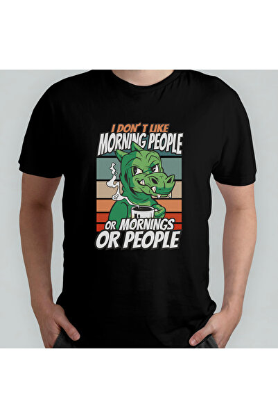 Pixxa DND Ejderha Kahve I Don't Like People Unisex 100% бавовняна футболка з ...