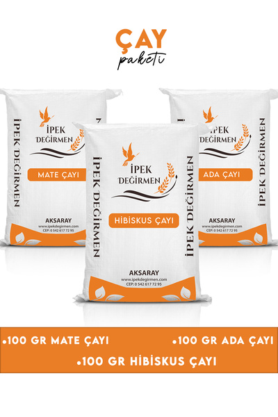 İpek Değirmen 300 GR Detox Diyet Çay Paketi Hibiskus Mate Ada Çayı