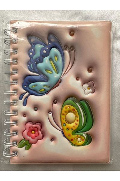 PARLAK EVREN 3D Butterfly Patterned Memory Book