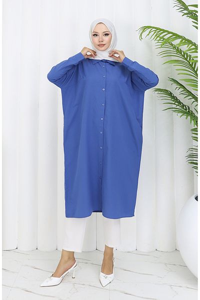 sefamerve Tunica cu maneca raglan 4066-03 Indigo