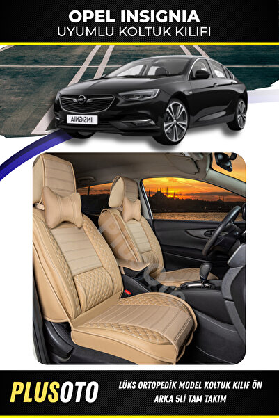 PlusOto Opel Insignia Compatible Plus Lux Series Beige Car Seat Cover Set of ...