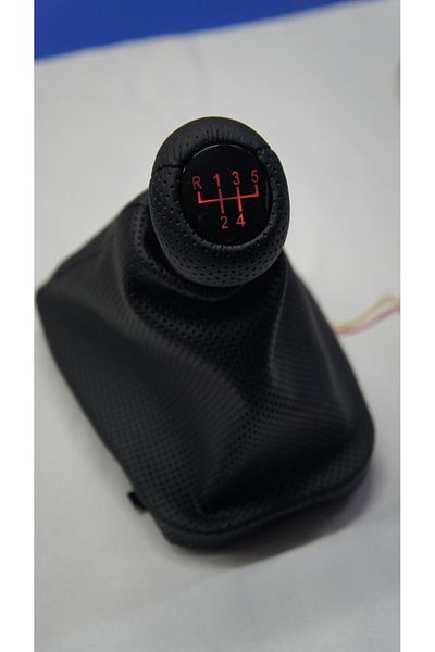 VARKAL Bmw 3 Series E36 5 Forward Gear Shift Knob Complete Black Leather with Light