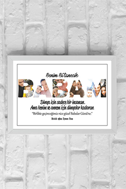 SelisCraft Babalar Gününe Özel Çerçeve, Babalar Günü Hediyesi, Babaya Doğum G...