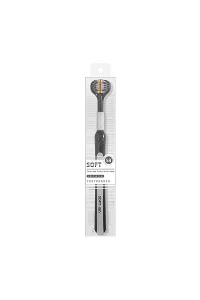 Choice Black Three Sided Soft Hair Tooth Toothbrush Adult Toothbrush Ultra Fine Soft Bristle Oral Care Teet