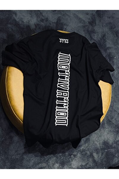 Spark Collection تيشيرت أسود مصنوع من القطن بنسبة 100%