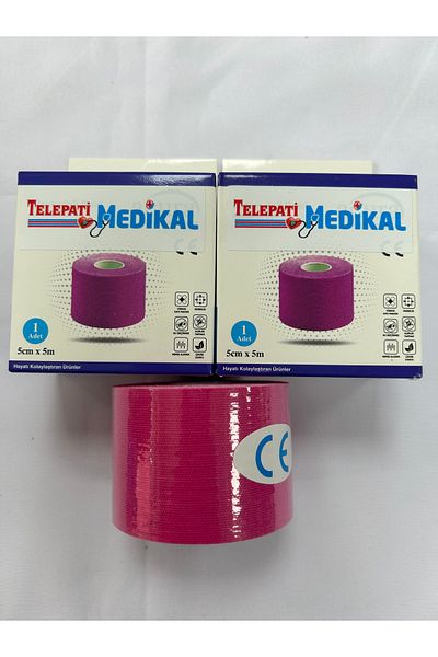 TELEPATİ MEDİKAL كينسيو - شريط ألم وردي - 2 قطعة