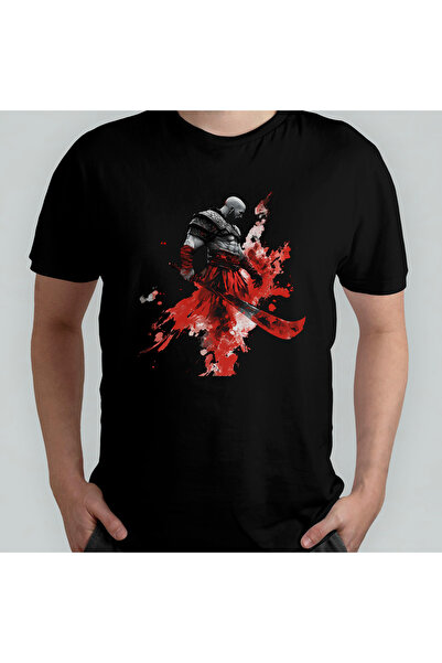 Pixxa God of War Unisex 100% бавовняна футболка з круглим вирізом, модель 2