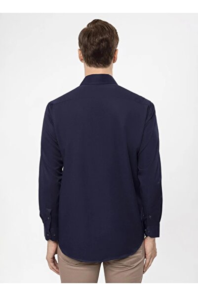 SÜVARİ Cavalry Loose Cut Pocket Straight Easy-Ironing Sweat-Absorbing Breathable Tie-Up Four Seasons Men's Shirt