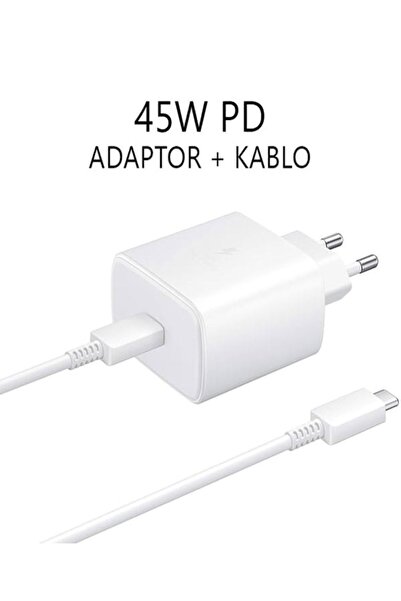 BLOOFY TECH 45W Şarj Aleti 2,0 super fast Galaxy S24 Ultra/S23 Ultra/S24+/S23+ ve her telefon uyumlu