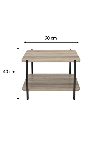 Slim 60 Cm 18 Mm Melamin Kare Sehpa - Arya