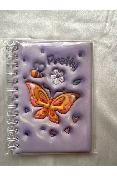 PARLAK EVREN 3D Butterfly Patterned Memory Book