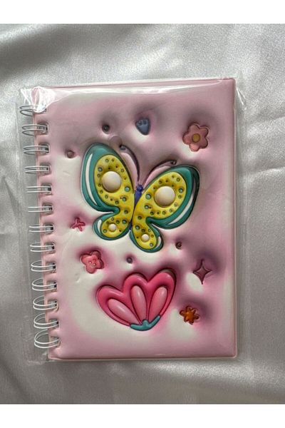 PARLAK EVREN 3D Butterfly Patterned Memory Book