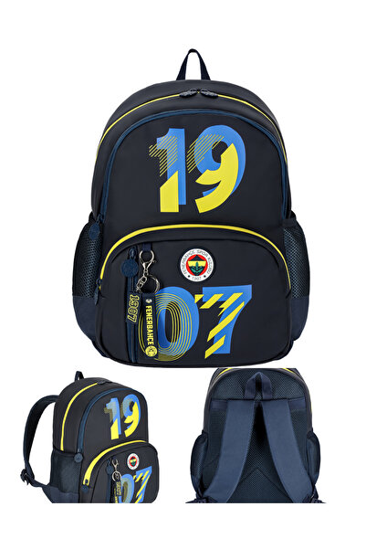 Fenerbahçe FB Офіційний ліцензований двосекційний шкільний рюкзак + набір для харчування 25743-45