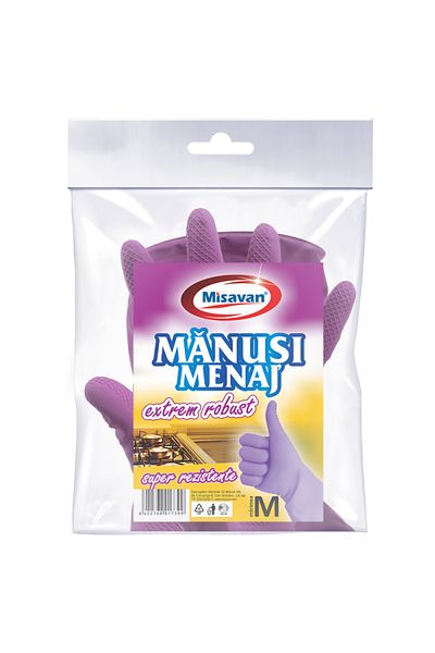 Misavan Extremely Robust Housekeeping Gloves, Size M, 1 Pair/Set
